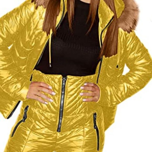 Women's Ski Jackets and Pants Set Winter Waterproof Sport Snowsuit